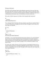 Tài liệu Writing do Statements ppt