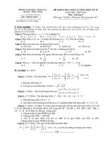 Tài liệu Đề thi kiểm tra học kỳ 2 môn Toán 9 pdf