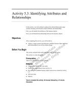 Tài liệu Activity 5.3: Identifying Attributes and Relationships ppt