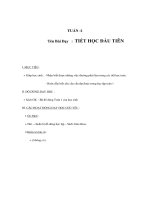 Tài liệu Gíao án toán lớp 1 - TIẾT HỌC ĐẦU TIÊN ppt