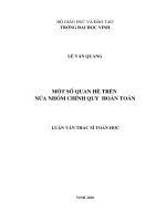 Nhóm con liên kết với nửa nhóm chính quy 