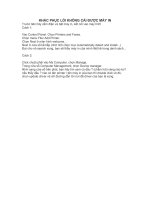 Bài giảng Khắc phục lỗi không cài được máy in