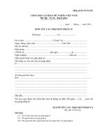 Tài liệu Mẫu số 02-TP-TGPL: Đơn yêu cầu trợ giúp pháp lý pptx