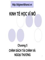 Tài liệu CHÍNH SÁCH TÀI CHÍNH VÀ NGOẠI THƯƠNG pptx