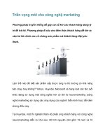 Tài liệu Triển vọng mới cho công nghệ marketing pdf