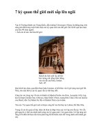 Tài liệu 7 kỳ quan thế giới mới sắp lên ngôi docx