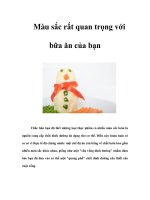 Tài liệu Màu sắc rất quan trọng với bữa ăn của bạn pdf