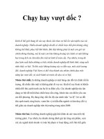 Tài liệu Chạy hay vượt dốc ? pdf