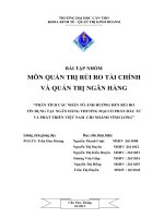 Phân tích các nhân tố ảnh hưởng đến rủi ro tín dụng tại ngân hàng thương mại cổ phần đầu tư và phát triển việt nam chi nhánh vĩnh long 