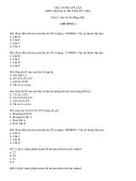ĐỀ CƯƠNG ƠN TẬPMƠN: MẠNG & TRUYỀN DỮ LIỆU