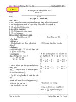 Gián án Giao an tuan 22 lop 4 ca ngay CKT- KNS