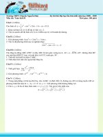 Tài liệu Đề thi thử đại học lần 1 chuyên Toán khối B Nguyễn Huệ pdf