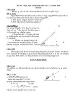 Bài giảng ĐỀ THI CHỌN HSG VẠT LÍ 8