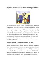 Tài liệu Kỹ năng mềm có thể trở thành môn học bắt buộc? docx