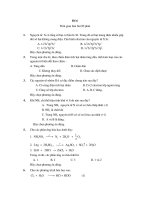 Tài liệu Đề thi thử ĐH môn Hóa khối A lần 6 năm 2010 pdf