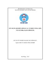 Xây dựng bộ biến đổi DCAC có điện áp ra 220v ,tần số 50hz,dạng hình sin 