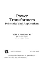 Power transformers principles and application 