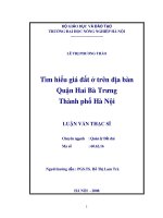 Tìm hiểu giá đất trên địa bàn quận hai bà trưng thành phố hà nội 