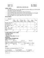 Bài giảng kiem tra 1 tiet co mt-da