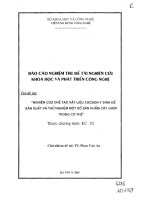 Nghiên cứu chế tạo vật liệu carbon y sinh để sản xuất và thử nghiệm một số sản phẩm cấy ghép trong cơ thể (implants) 