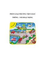 Tài liệu Giáo án 5 tuổi - PHÂN LOẠI PHƯƠNG TIỆN GIAO THÔNG ppt