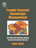 Tài liệu People-Focused Knowledge Management: How Effective Decision Making Leads to Corporate Success docx