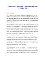 Tài liệu Nông nghiệp - Nông thôn - Nông dân Nhật Bản: Từ bài học Oita pptx