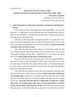 Tài liệu KHẢO SÁT SỰ PHÂN TẦNG XÃ HỘI TRONG NỀN KINH TẾ THỊ TRƯỜNG Ở VĨNH LONG docx