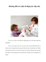 Tài liệu Hướng dẫn trẻ một số động tác cấp cứu docx