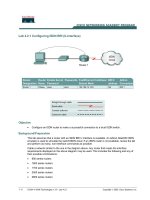 Tài liệu Lab 4.2.1 Configuring ISDN BRI (U-Interface) ppt