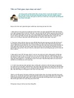 Tài liệu Tiền và Thời gian, bạn chọn cái nào? doc