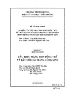 Quyển số 7  cấu trúc mạng ISDN tổng thể và kết nối các mạng cộng sinh 