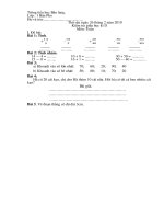 Bài giảng De thi giua ki 2 lop 1