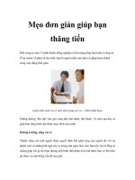 Tài liệu Mẹo đơn giản giúp bạn thăng tiến docx