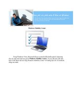 Tài liệu Windows Mobility Center docx