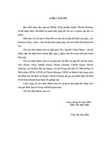 Đánh giá hiệu quả dự án sinh kế bền vững cho đồng bào tái định cư tại huyện thanh chương   nghệ an 