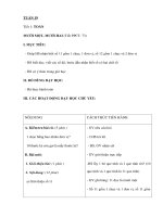 Tài liệu Toán - Thủ công - Đạo đức - Tự nhiên xã hội - Lớp 1 (Tuần 19) pptx