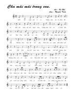 Tài liệu Bài hát cha mãi mãi trong con - Nguyễn Tuấn (lời bài hát có nốt) pptx