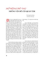 Tài liệu Mở rộng đô thị: Những vấn đề cần quan tâm pptx