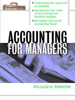 Accounting for managers 