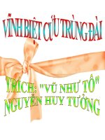 Tài liệu Vĩnh biệt cửu trùng đài - Văn 11