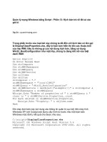 Tài liệu Quản lý mạng Windows bằng Script - Phần 13: Kịch bản trả về tất cả các giá trị doc
