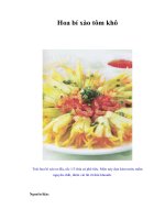 Tài liệu Hoa bí xào tôm khô pptx