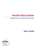 Tài liệu MicroSim PSpice Optimizer: Analog Performance Otimization Software pptx