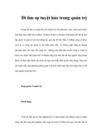 Tài liệu Ði tìm sự tuyệt hảo trong quản trị pptx