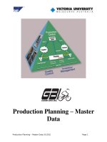 Production planning   master data 