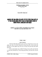 Nghiên cứu ảnh hưởng của một số yếu tố đến tính chất cơ lý của blend nhựa epoxy cao su thiên nhiên lỏng có nhóm phenyl hiđrazon cuối mạch 