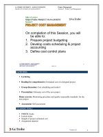 Tài liệu Session 5 - Cost management doc