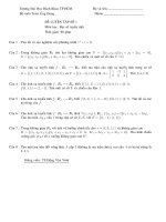 Tài liệu Đề luyện tập môn đại số tuyến tính pdf