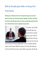 Tài liệu Bớt lý thuyết giáo điều và tăng tính ứng dụng doc